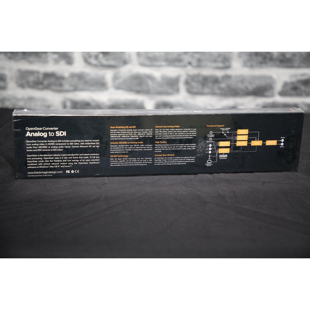 Blackmagic Design OpenGear Converter Analog to SDI - Sealed Box