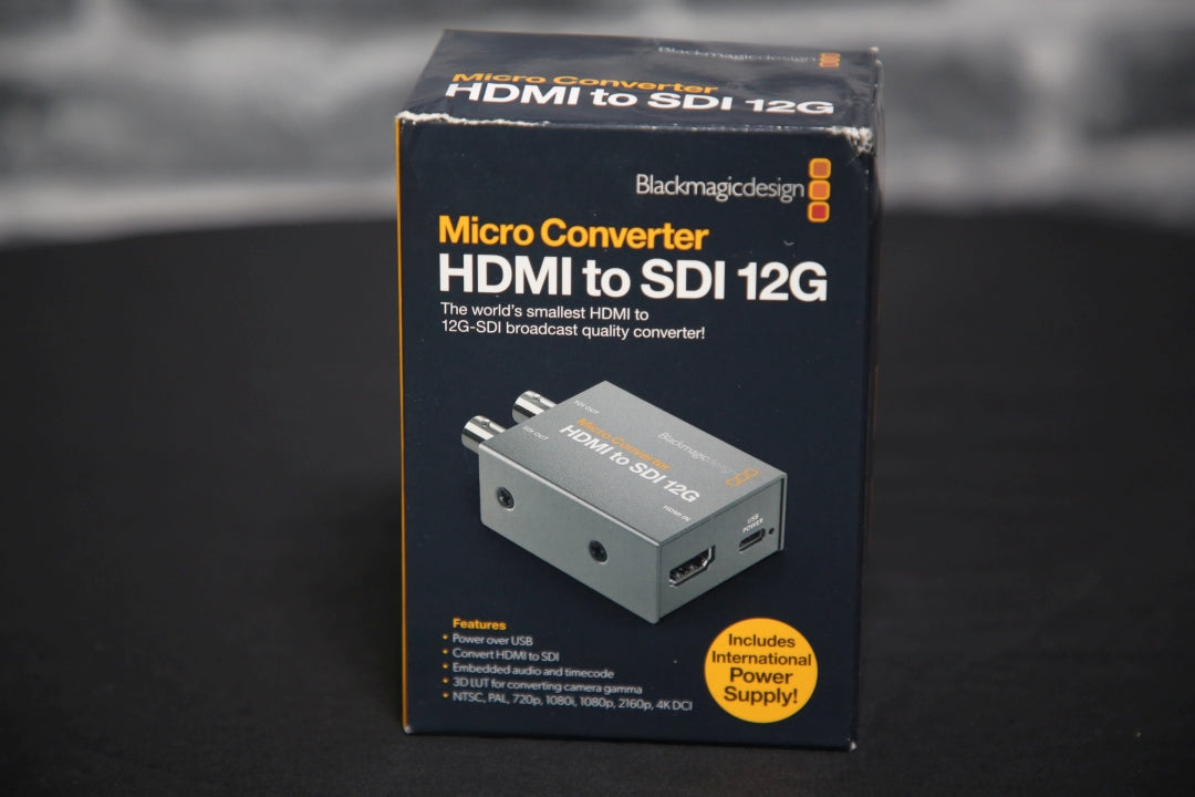 Blackmagic Design Micro Converter HDMI to SDI 12G with PSU - Preowned