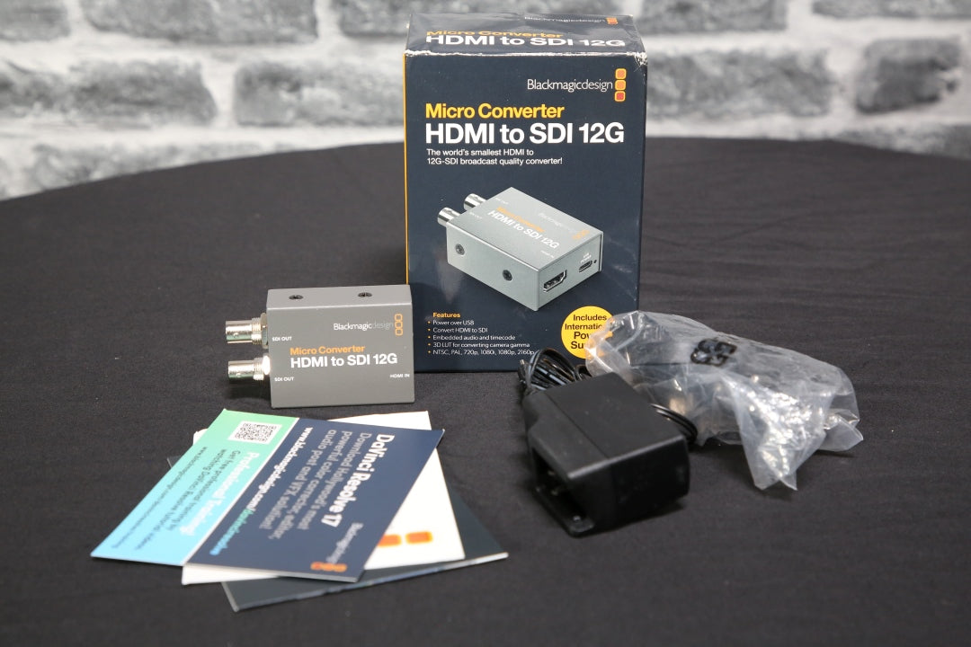 Blackmagic Design Micro Converter HDMI to SDI 12G with PSU - Preowned