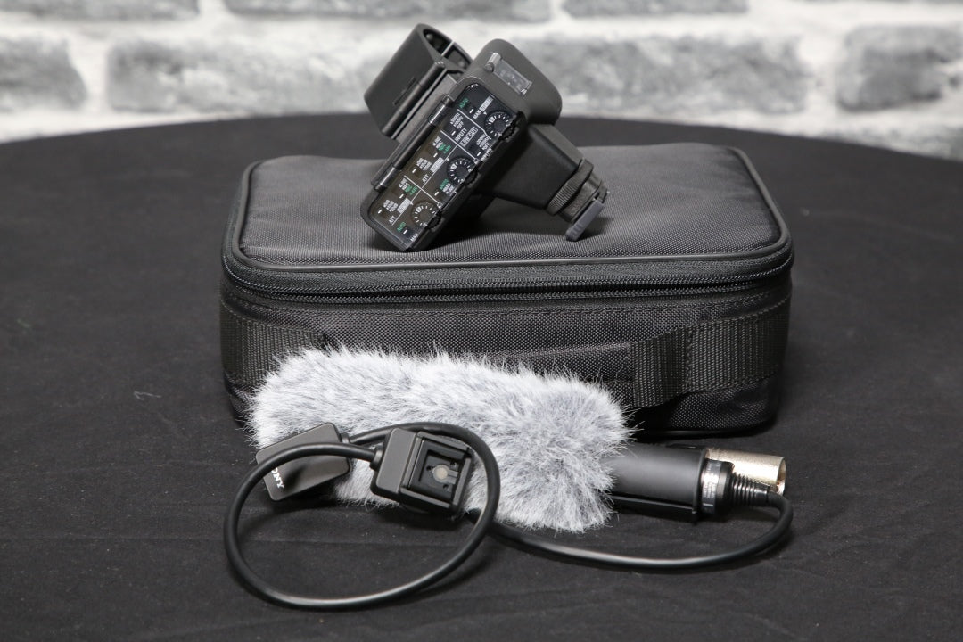 Sony XLR-K3M Dual-Channel Digital XLR Audio Adapter Kit with Shotgun Microphone - Preowned