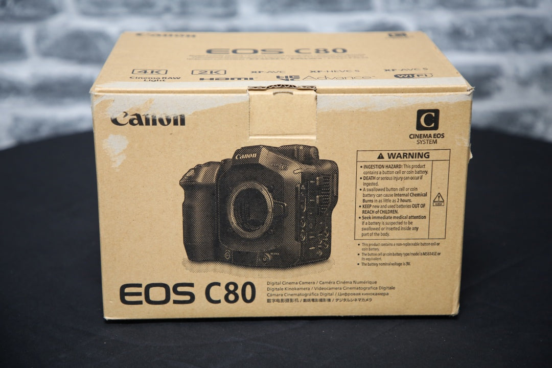 Canon EOS C80 Compact 6K Full-Frame Cinema Camera Body - Ex Demo