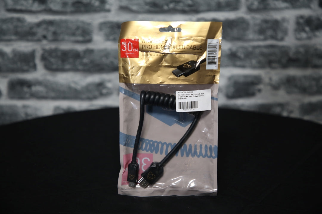 Atomos AtomFLEX 4K HDMI Full to Mini Coiled Cable - 30 to 60cm - Open Box