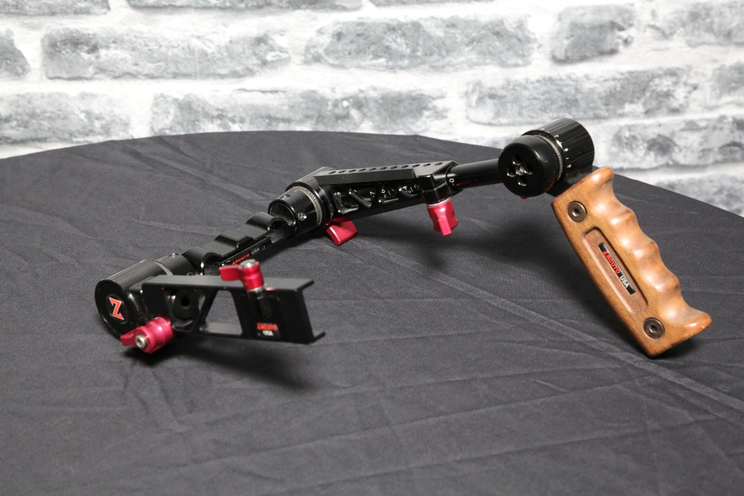 Sony FS7 Zacuto Dual Trigger Grip Base W/ Wooden Grip - Preowned