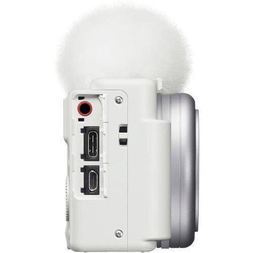 带定向麦克风的索尼 ZV1F 视频博客相机(白色)