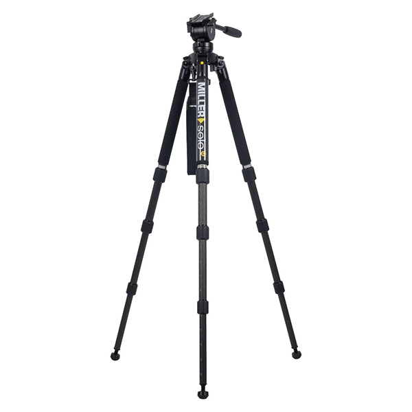 Miller AIR Solo-Q 75 Alloy 3-Stage Carbon Fibre Tripod System