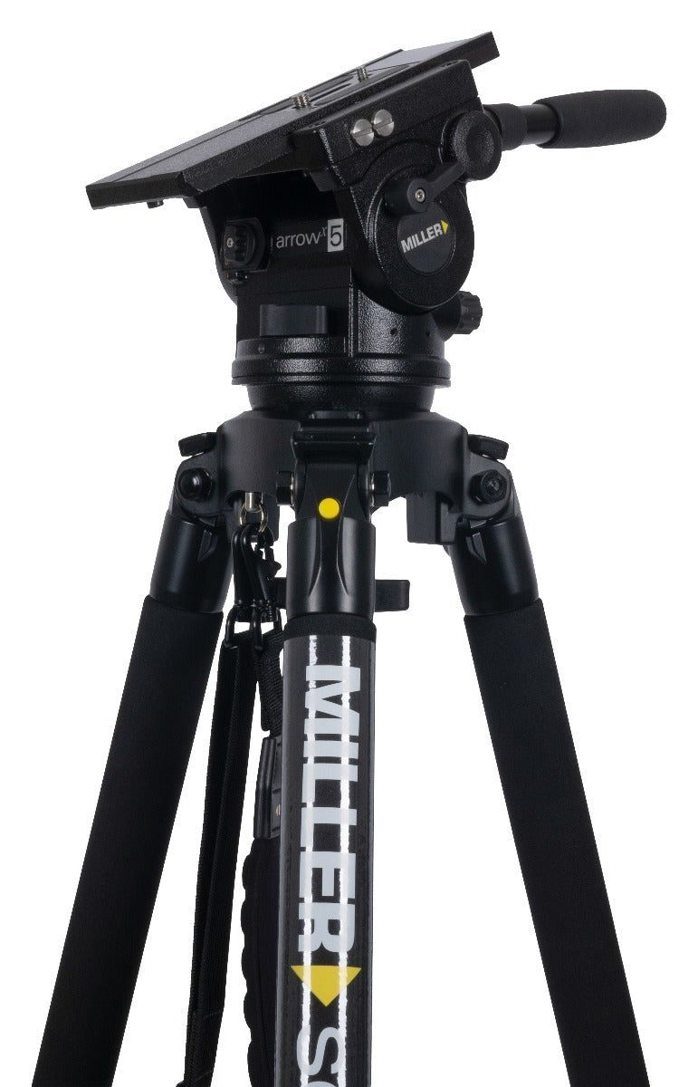 Miller Arrowx 5 Solo-Q 100 3 Stage Carbon Fibre Tripod System