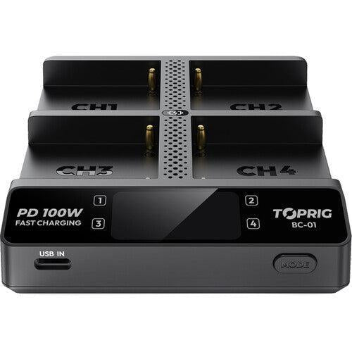 Accsoon BC-01 Toprig 4 port NP-F battery charger