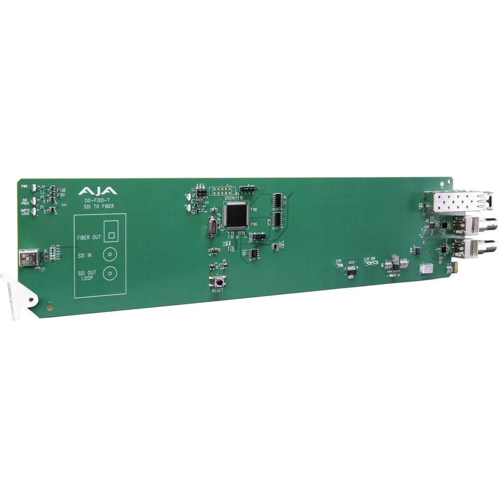 AJA Opengear 1-Channel 3G-SDI to Multi-mode LC Fiber Transmitter