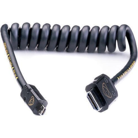 Atomos AtomFLEX 4K HDMI Male to Micro-HDMI Male Coiled Cable - 30 to 60cm