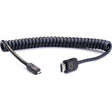 Atomos AtomFLEX 4K HDMI Male to Micro-HDMI Male Coiled Cable - 40 to 80cm
