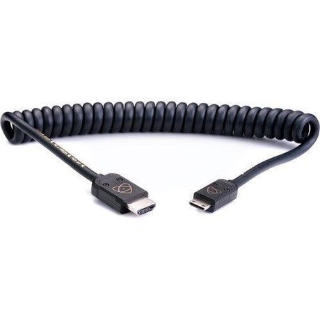 Atomos AtomFLEX 4K HDMI Male to Mini-HDMI Male Coiled Cable - 40 to 80cm