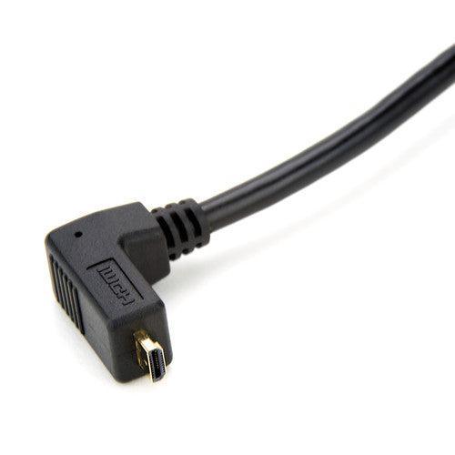 Atomos coiled right-angle micro HDMI to MICRO Cable (30-45cm)