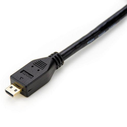 Atomos coiled right-angle micro HDMI to MICRO Cable (30-45cm)