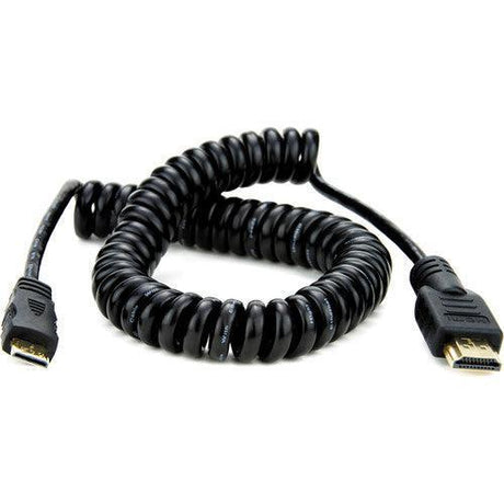 Atomos Full to Mini HDMI Coiled Cable 30 to 45cm