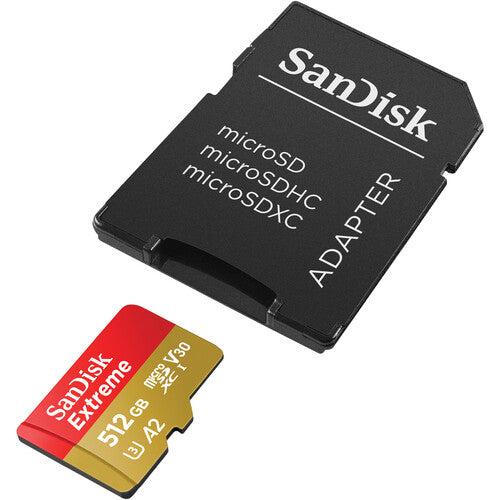 SanDisk Extreme microSDXC UHS-I Micro SD Card with SD Card Adapter
