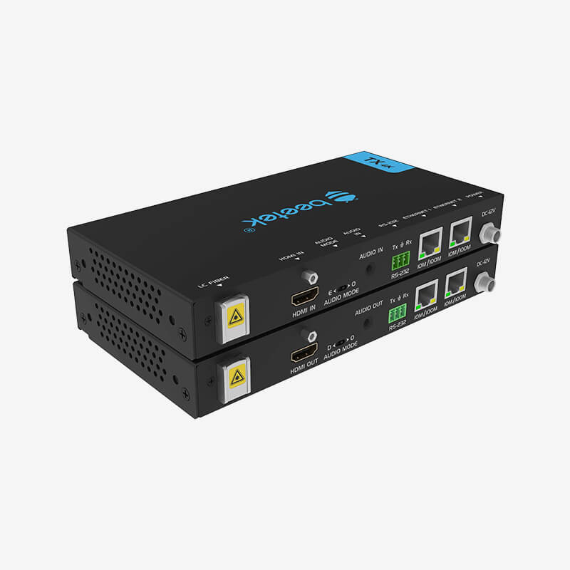 Beetek Single-Core LC HDMI2.0 Single-mode fibre extender+RS232+RJ45