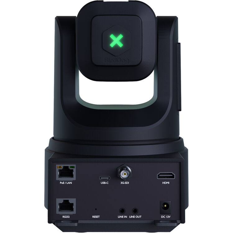 BirdDog X4E Ultra PTZ Camera with AI Tracking (Black)