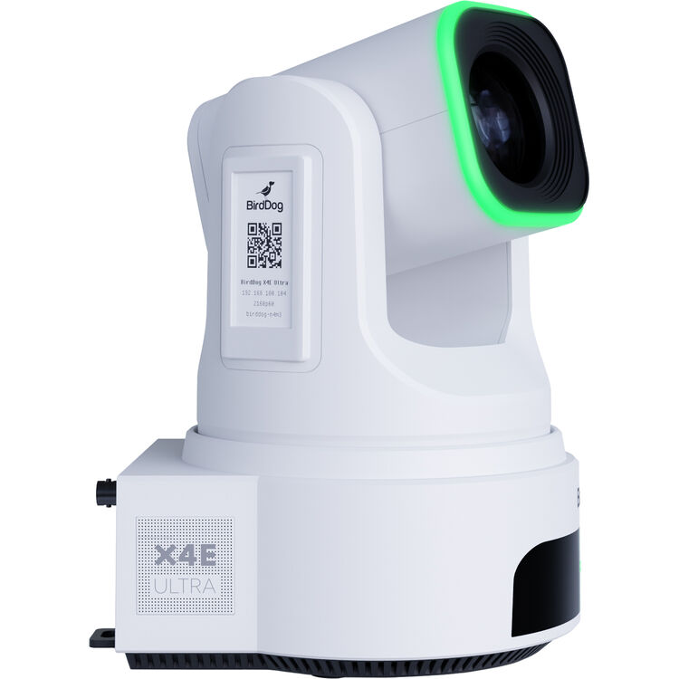 BirdDog X4E Ultra PTZ Camera with AI Tracking (White)