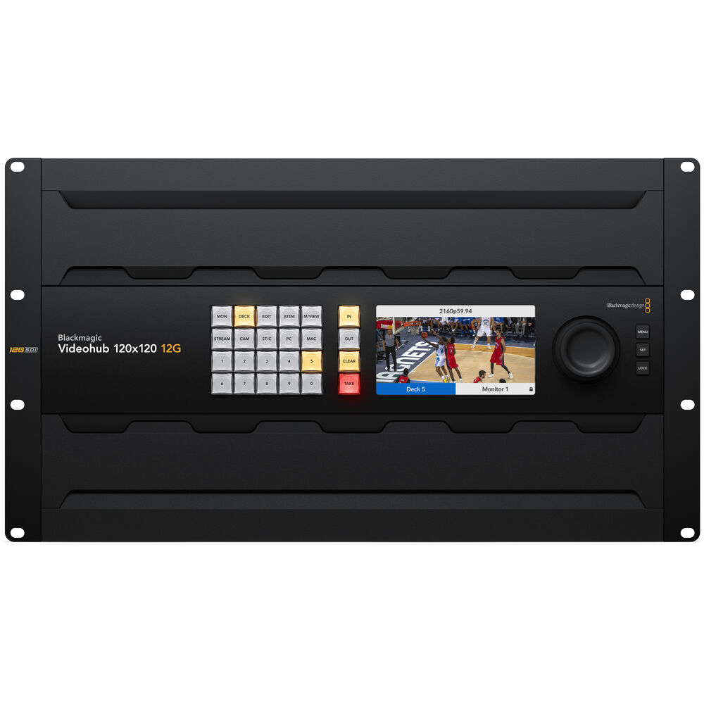 Blackmagic Design Videohub 120x120 12G Zero-Latency Video Router
