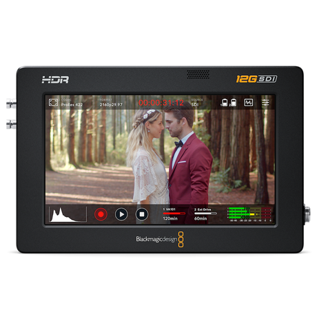 Blackmagic Design Video Assist 12G HDR Monitor | Recorder - 5 Inch