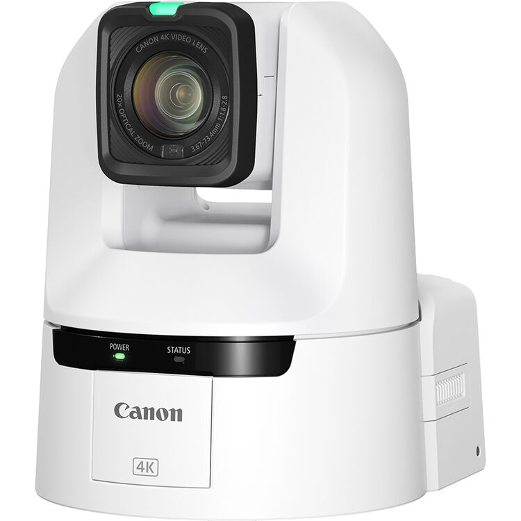 Canon CR-N350 4K NDI PTZ Camera with 20x Zoom (White)