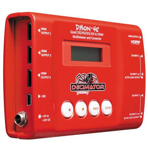 Decimator DMON4S 4x SDI to HDMI Converter