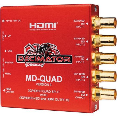 Decimator MDQUAD Split Multi-Viewer with SDI & HDMI Outputs