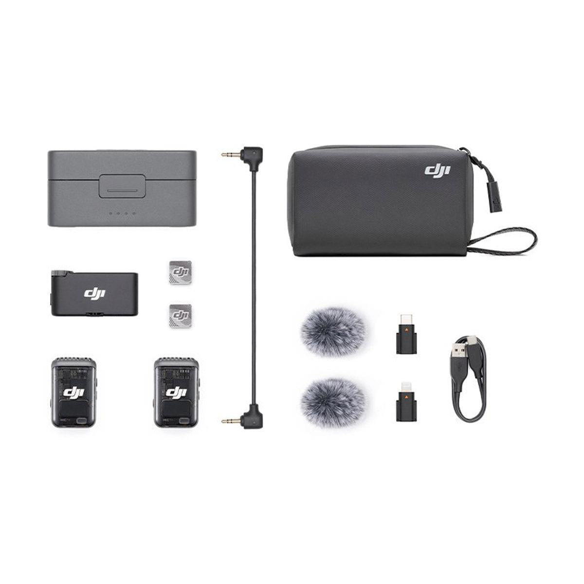 DJI Mic 2 Compact 2-Person Digital Wireless Microphone System with Case