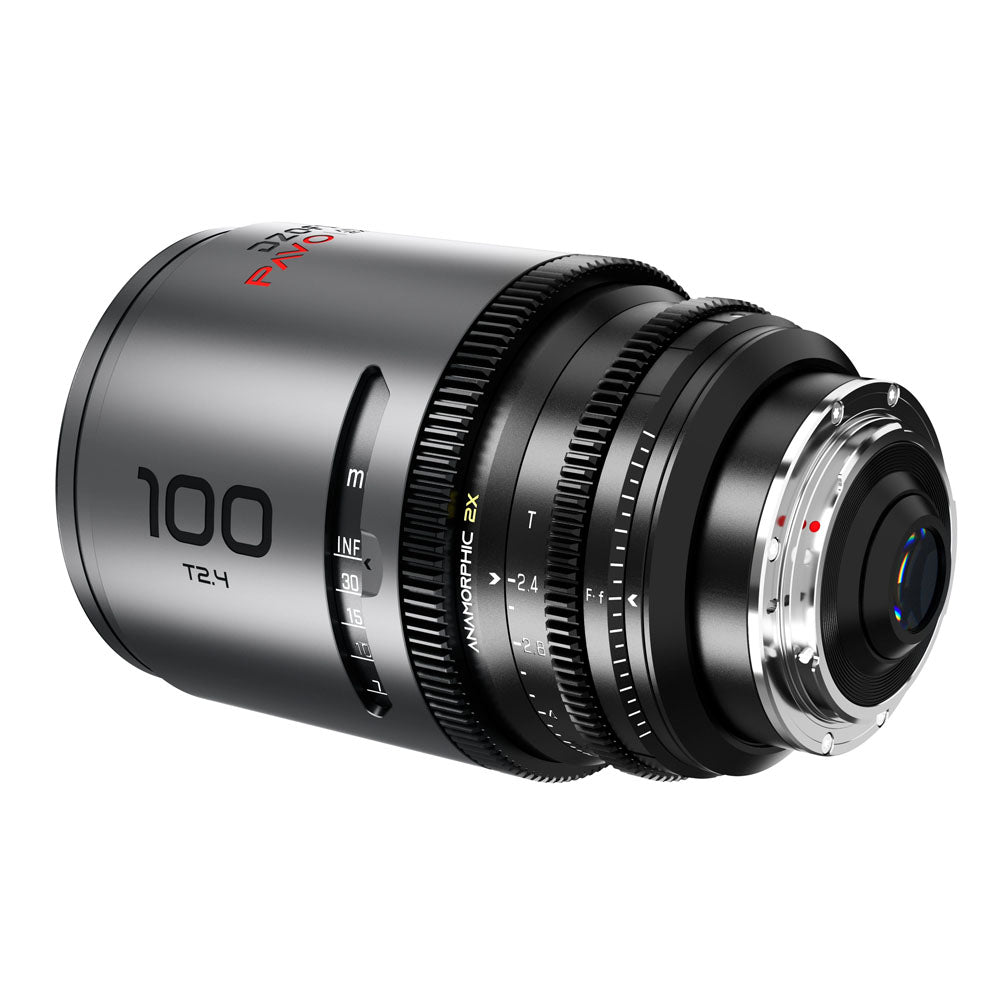 DZOFILM Pavo 100mm T2.4 2x Anamorphic Prime Lens (Neutral Coating, PL/EF Mount, Metres)