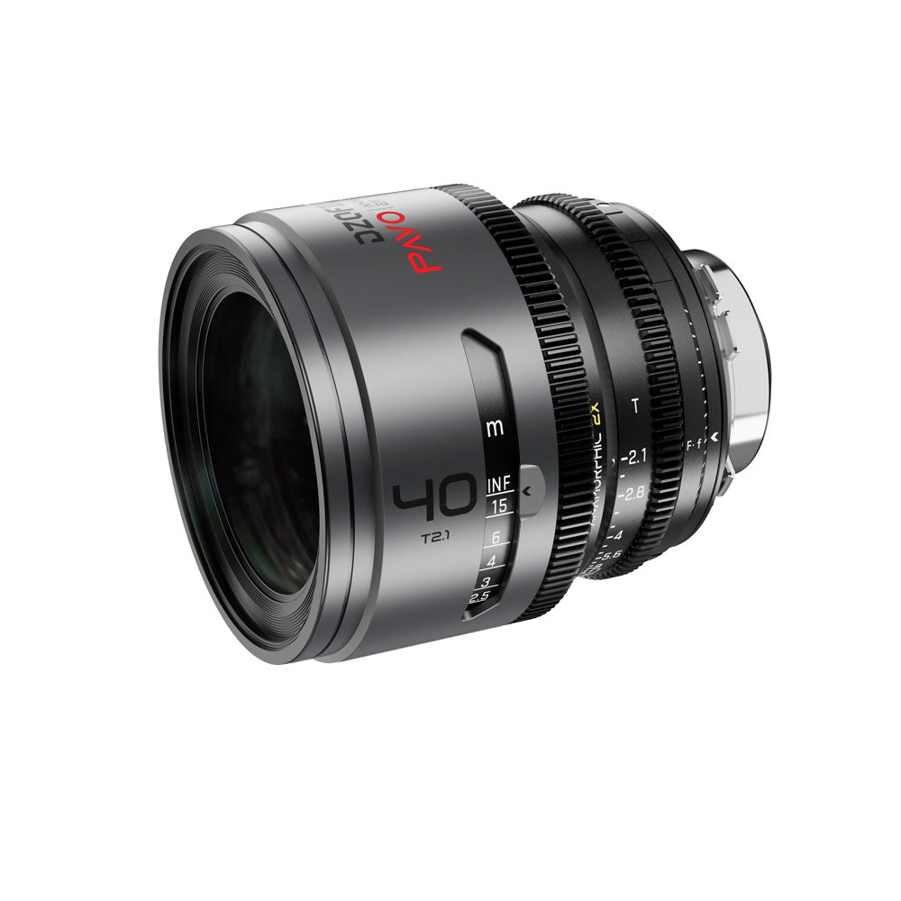 DZOFILM Pavo 40mm T2.1 2x Anamorphic Prime Lens (Neutral Coating, PL/EF Mount, Metres)
