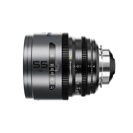 DZOFILM Pavo 55mm T2.1 2x Anamorphic Prime Lens (Blue Coating, PL/EF Mount, Metres)