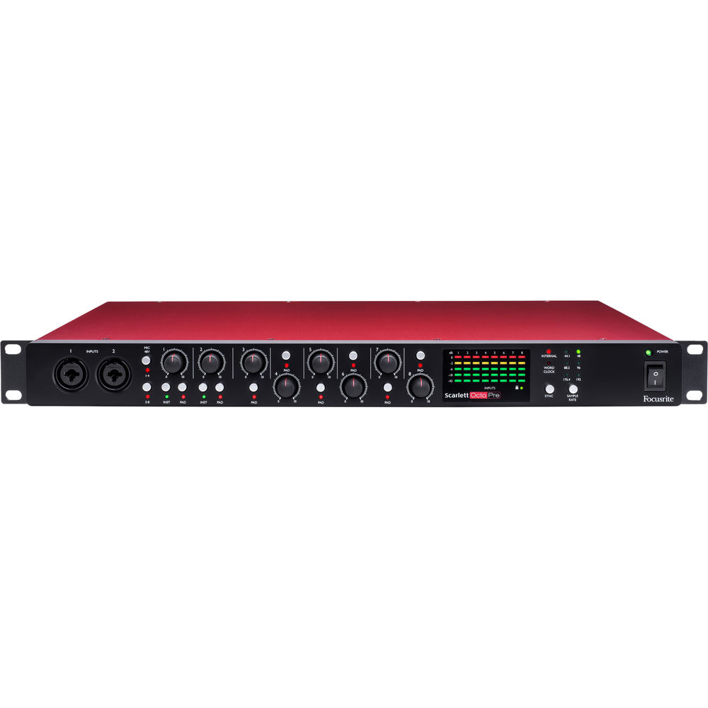 Focusrite Scarlett OctoPre Rackmount 8-Channel Mic Preamp with ADAT Outputs
