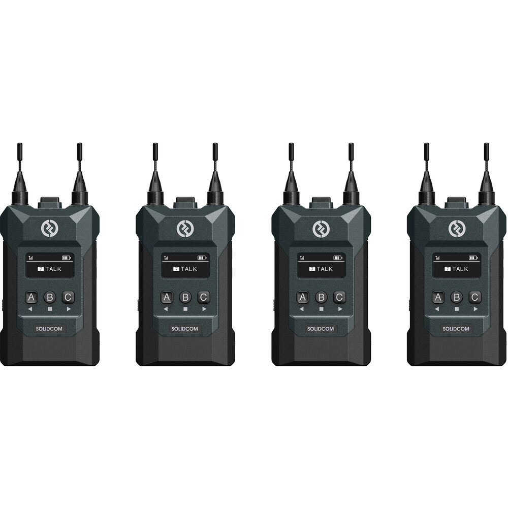 Hollyland Solidcom M1 Full-Duplex Wireless Intercom Solution with 4 Beltpacks