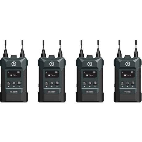 Hollyland Solidcom M1 Full-Duplex Wireless Intercom Solution with 4 Beltpacks