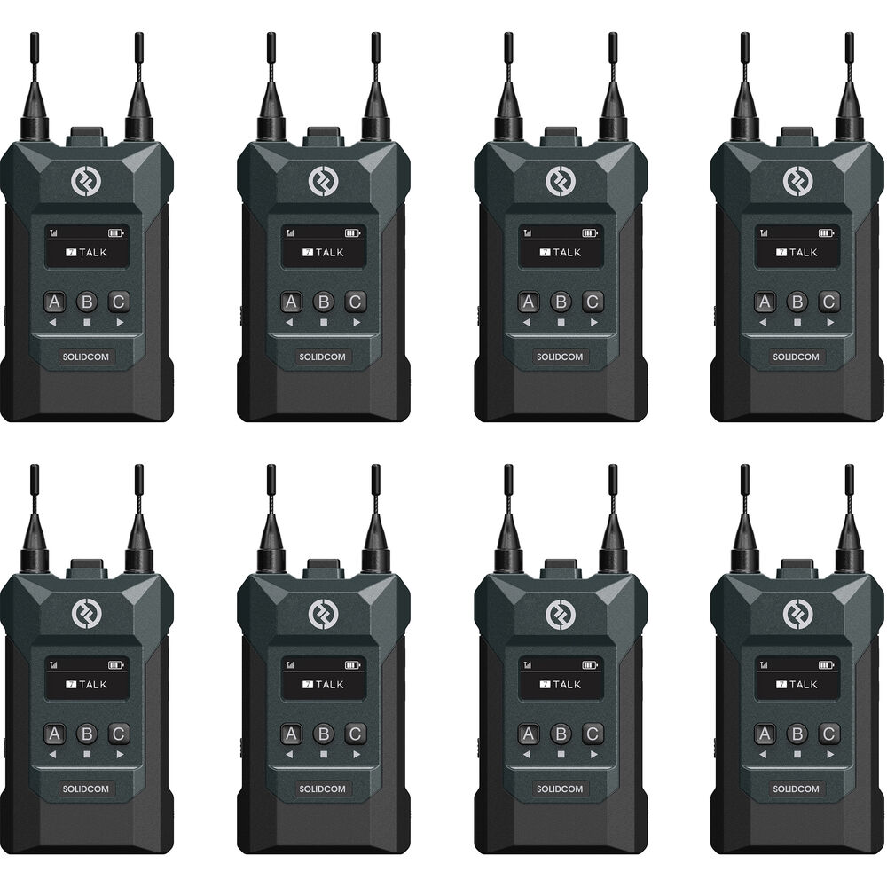Hollyland Solidcom M1 Full-Duplex Wireless Intercom Solution with 8 Beltpacks