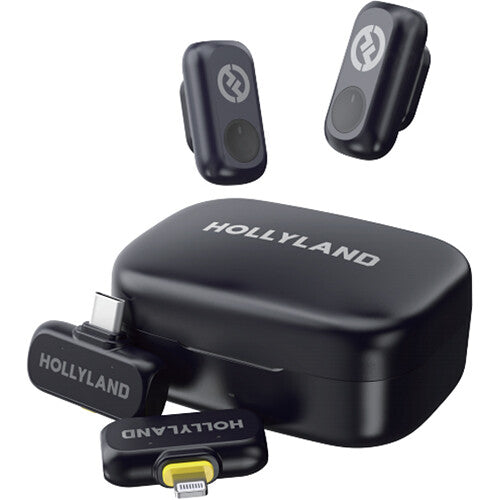 Hollyland LARK A1 Combo 2-Person Wireless Mic System with USB-C and Lightning