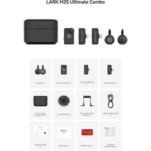 Hollyland LARK M2S Ultimate Combo 2-Person Wireless Microphone System for Cameras and Mobile Devices
