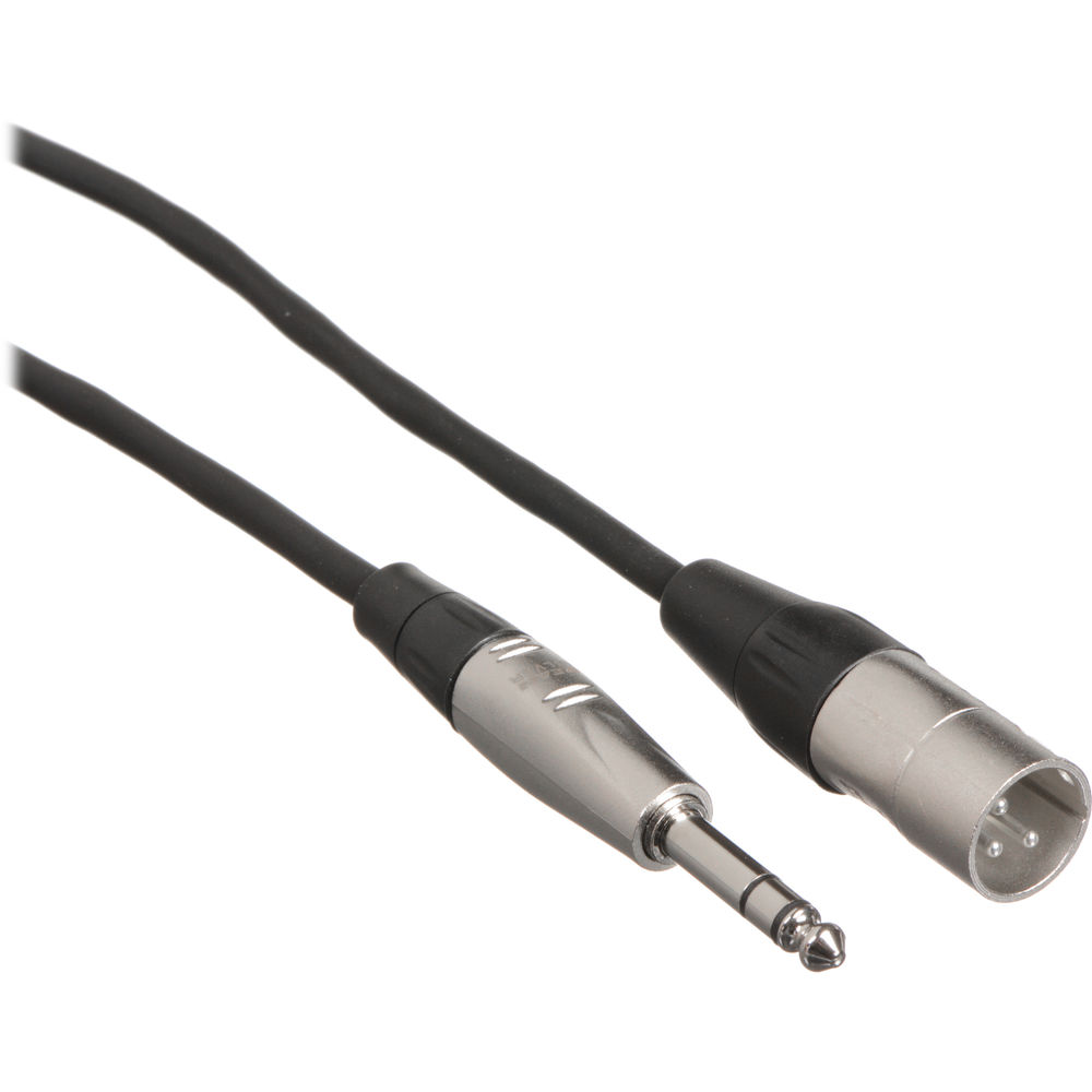 Hosa Technology Balanced 1/4" TRS Male to 3-Pin XLR Male Audio Cable