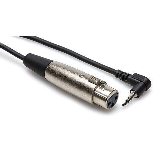 Hosa Technology 1ft XLR3F to Right Angle 3.5mm TRS