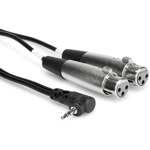 Hosa Technology Dual XLR3F to Right-angle 3.5 mm TRS - 1.5m