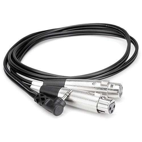 Hosa Technology Dual XLR3F to Right-angle 3.5 mm TRS - 1.5m