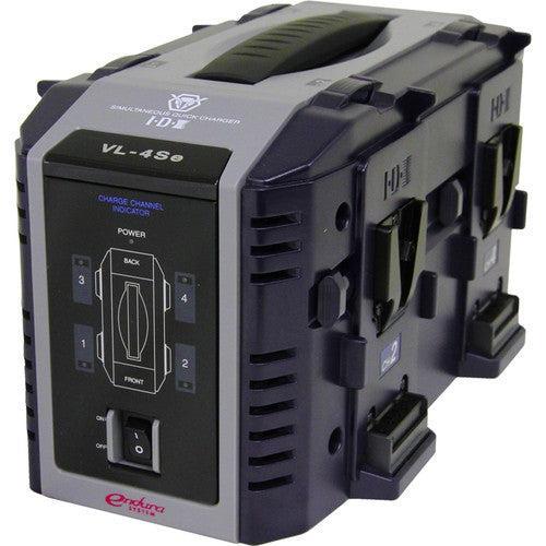 IDX VL-4SE 4-Channel Lithium-Ion Battery Simultaneous Charger (V-Mount)
