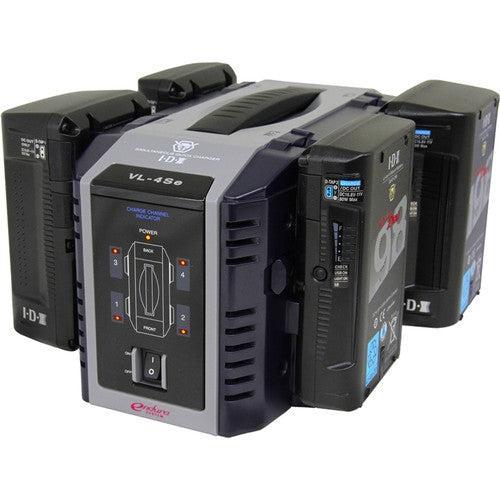 IDX VL-4SE 4-Channel Lithium-Ion Battery Simultaneous Charger (V-Mount)