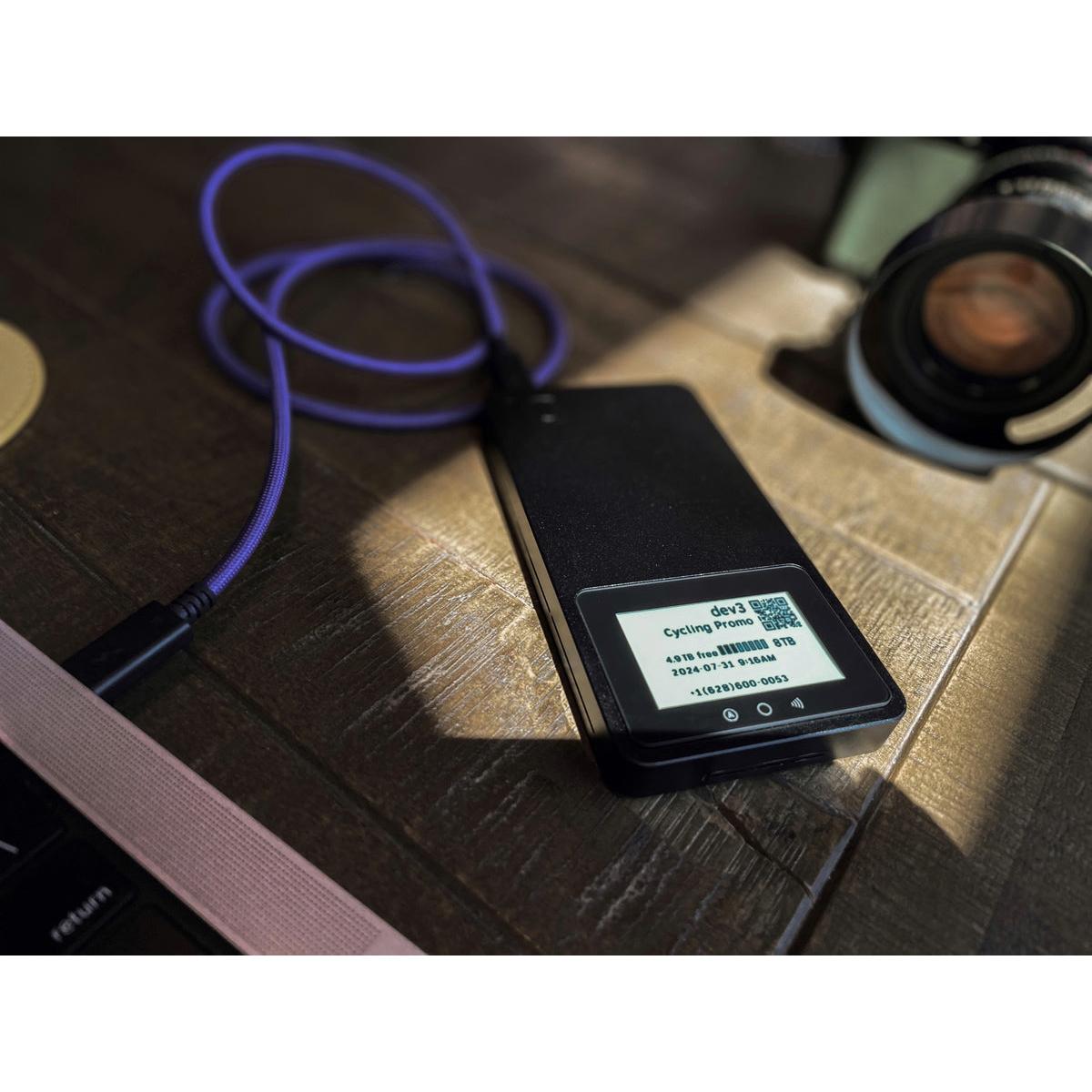 iodyne Pro Mini 8TB Smart Portable Bus-Powered SSD (Triple Anodized Dark Space Grey)