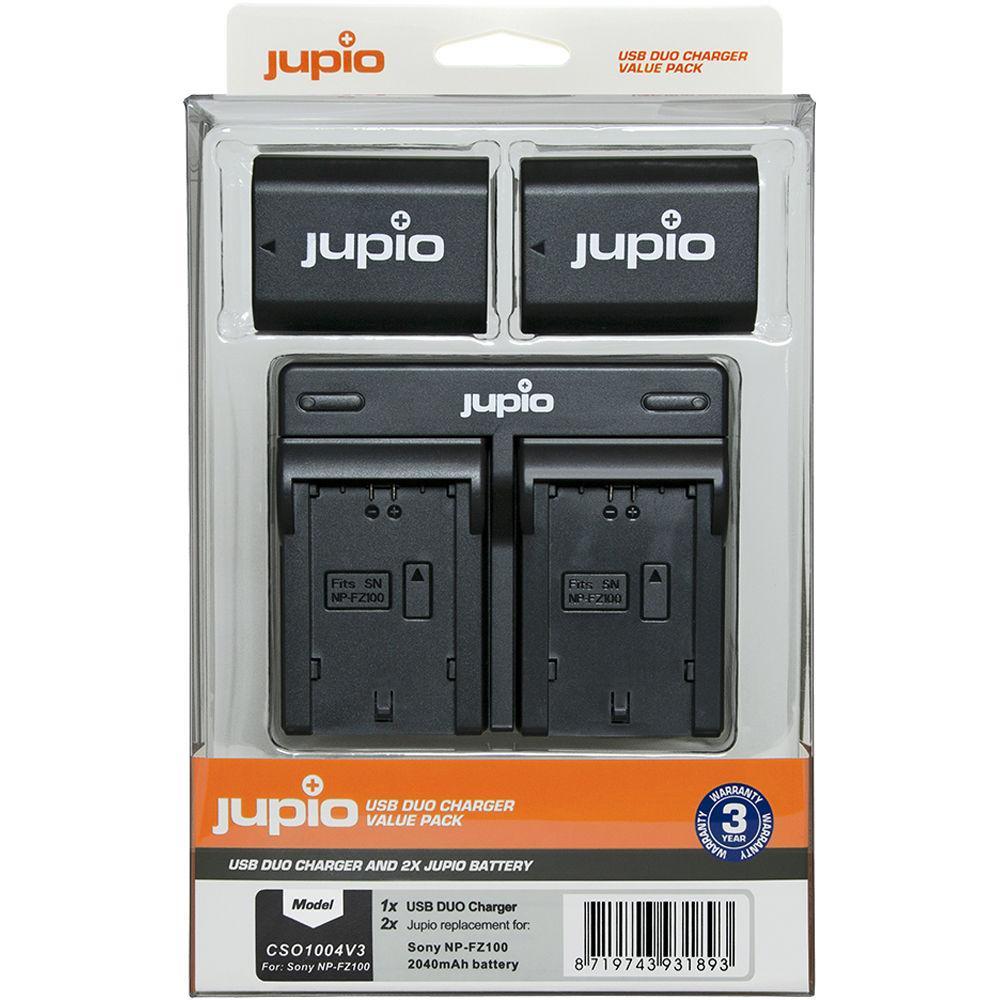 Jupio Pair of NP-FZ100 V3 Batteries with USB Dual Charger Kit