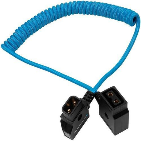 Kondor Blue Coiled D-Tap Extension Male to Female Cable