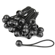 KUPO BG-4506 15cm Heavy duty black ball Bungees pack of 50