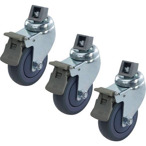 Kupo KC-100 100mm Locking Castor Wheels with M10 thread 3 pcs