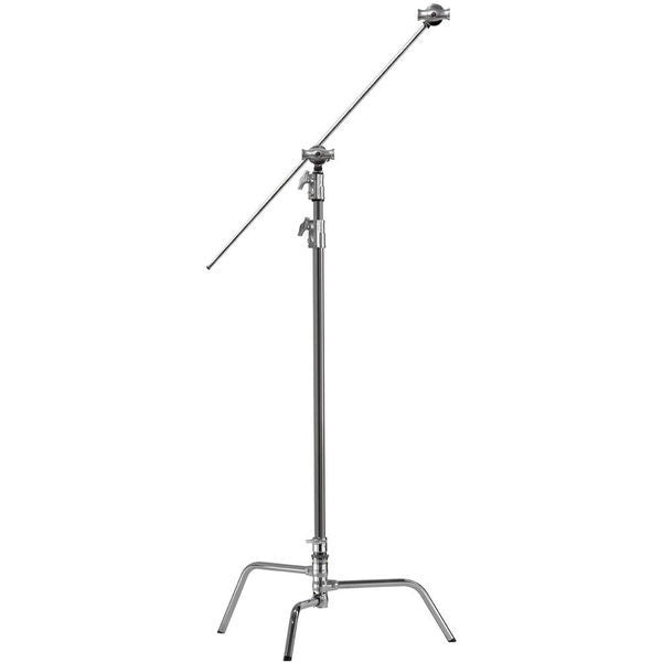Kupo 40 Inch Master C-Stand Kit with Quick Release Turtle Base - Silver
