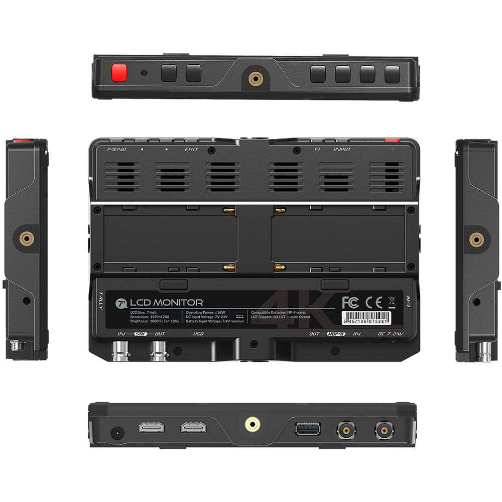 Lilliput H7S 7 Inch 4K HDMI 3G-SDI Ultra-Bright On-Camera Monitor